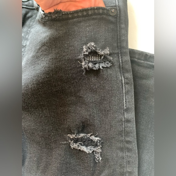 CULT OF INDIVIDUALITY PUNK SUPER SKINNY RIPPED BLACK FADED JEANS W30 L32 MENS😍 - Picture 3 of 10